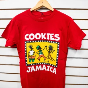 Cookies Jamaica Red T-Shirt Dancing Motif