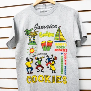 Cookies Jamaica Grey T-Shirt Roots Rock